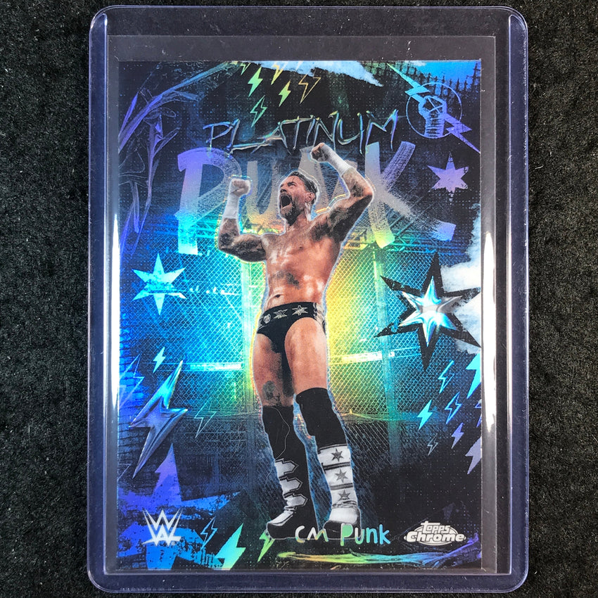 2026 Topps Chrome WWE CM PUNK Platinum Punk SP #PLP-16
