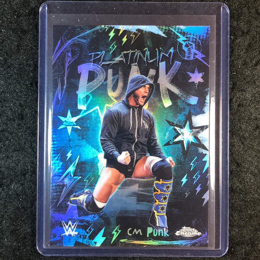 2026 Topps Chrome WWE CM PUNK Platinum Punk SP #PLP-20