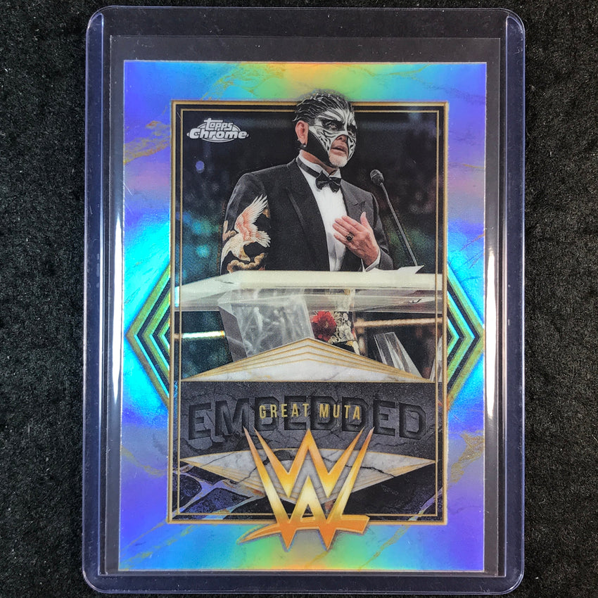 2026 Topps Chrome WWE GREAT MUTA Embedded SP #EMB-11