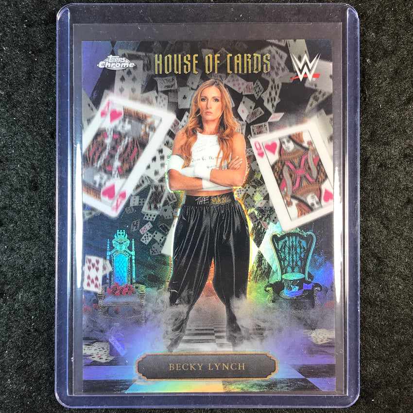 2026 Topps Chrome WWE BECKY LYNCH House of Cards SSP #HOC-7