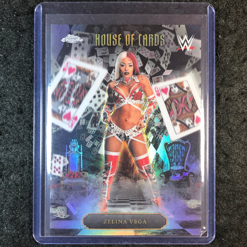 2026 Topps Chrome WWE ZELINA VEGA House of Cards SSP #HOC-15