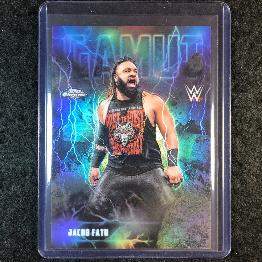 2026 Topps Chrome WWE JACOB FATU Gamut SSP #GAM-10