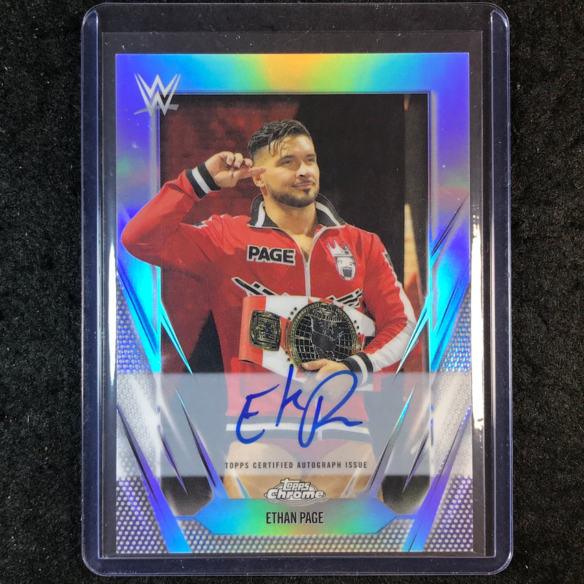 2026 Topps Chrome WWE ETHAN PAGE Chrome Autographs Refractor #BCA-ETP
