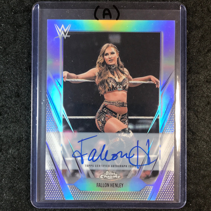 2026 Topps Chrome WWE FALLON HENLEY Chrome Autographs Refractor #BCA-FAH (A)