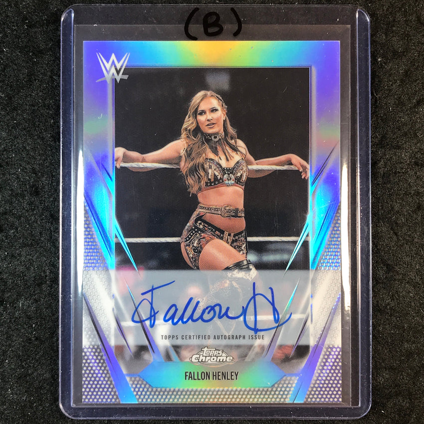 2026 Topps Chrome WWE FALLON HENLEY Chrome Autographs Refractor #BCA-FAH (B)