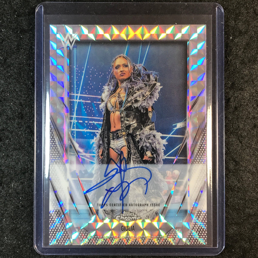 2026 Topps Chrome WWE GIULIA Chrome Autographs Geometric #BCA-GIU