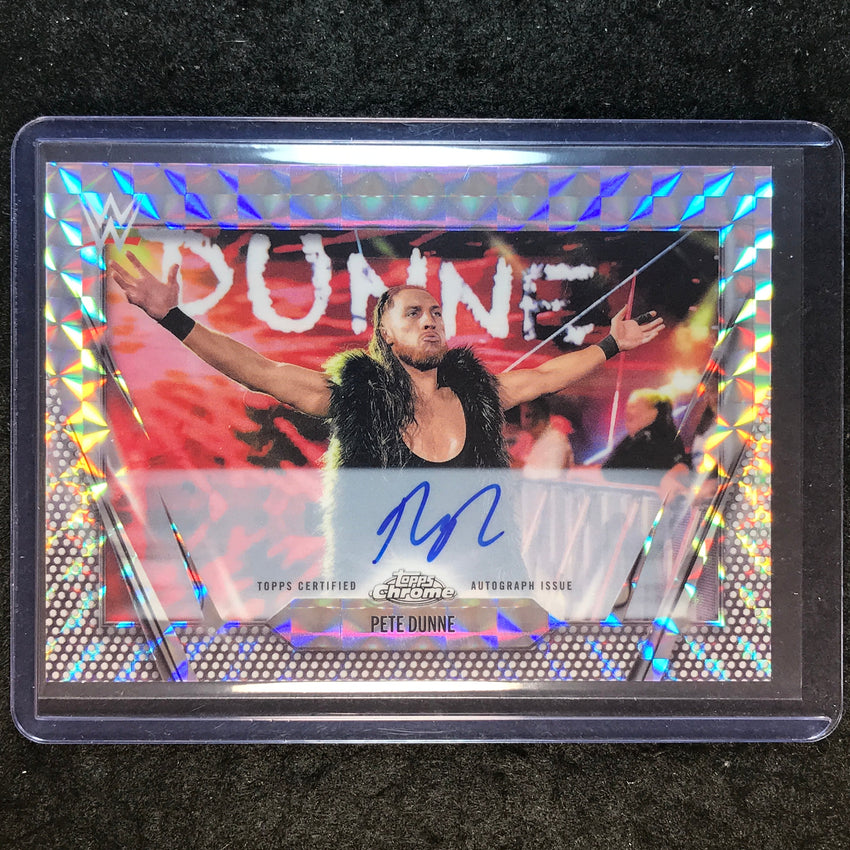2026 Topps Chrome WWE PETE DUNNE Chrome Autographs Geometric #BCA-PED