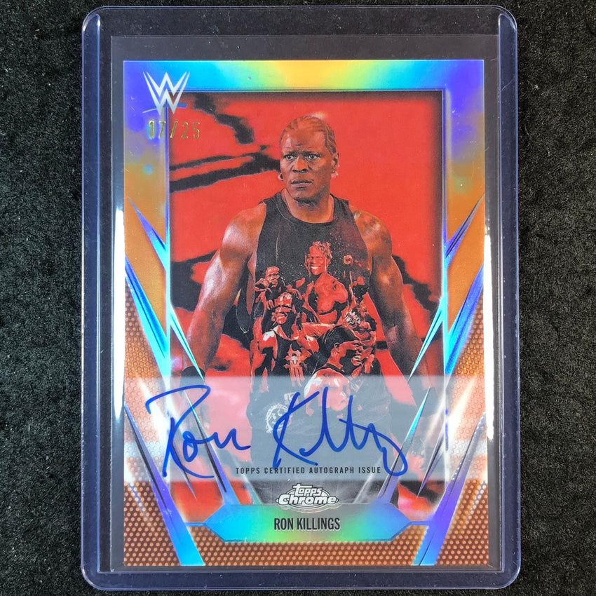 2026 Topps Chrome WWE RON KILLINGS Chrome Autographs Orange 17/25