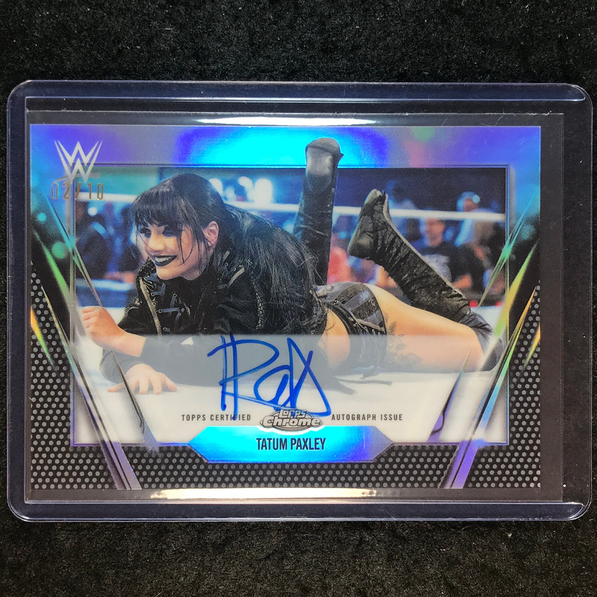 2026 Topps Chrome WWE TATUM PAXLEY Chrome Autographs Black 2/10