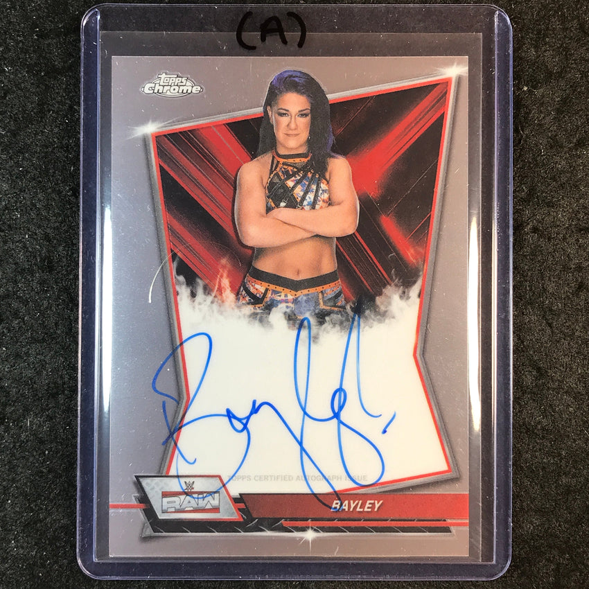 2026 Topps Chrome WWE BAYLEY Red Brand Auto Base #RBA-BAY (A)