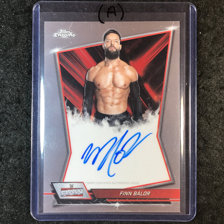 2026 Topps Chrome WWE FINN BALOR Red Brand Auto Base #RBA-FIN (A)