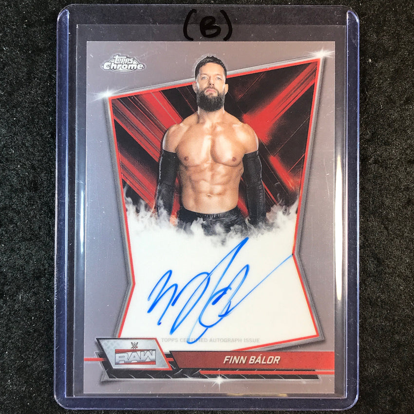 2026 Topps Chrome WWE FINN BALOR Red Brand Auto Base #RBA-FIN (B)