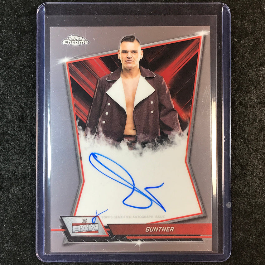 2026 Topps Chrome WWE GUNTHER Red Brand Auto Base #RBA-GUN