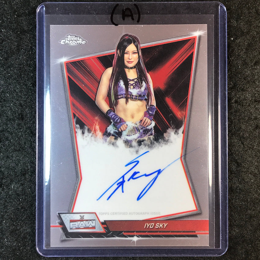 2026 Topps Chrome WWE IYO SKY Red Brand Auto Base #RBA-IYO (A)