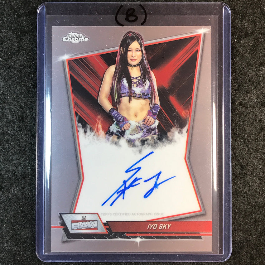 2026 Topps Chrome WWE IYO SKY Red Brand Auto Base #RBA-IYO (B)