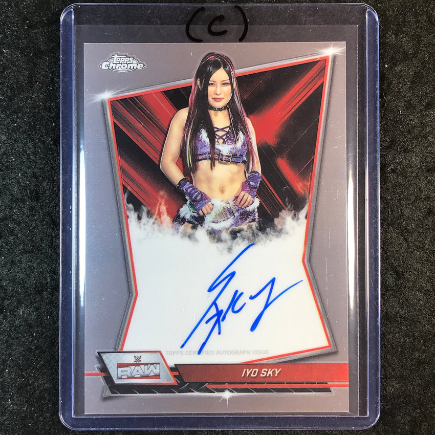 2026 Topps Chrome WWE IYO SKY Red Brand Auto Base #RBA-IYO (C)