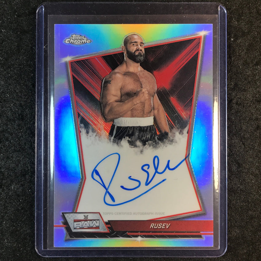 2026 Topps Chrome WWE RUSEV Red Brand Auto Refractor #RBA-RSV