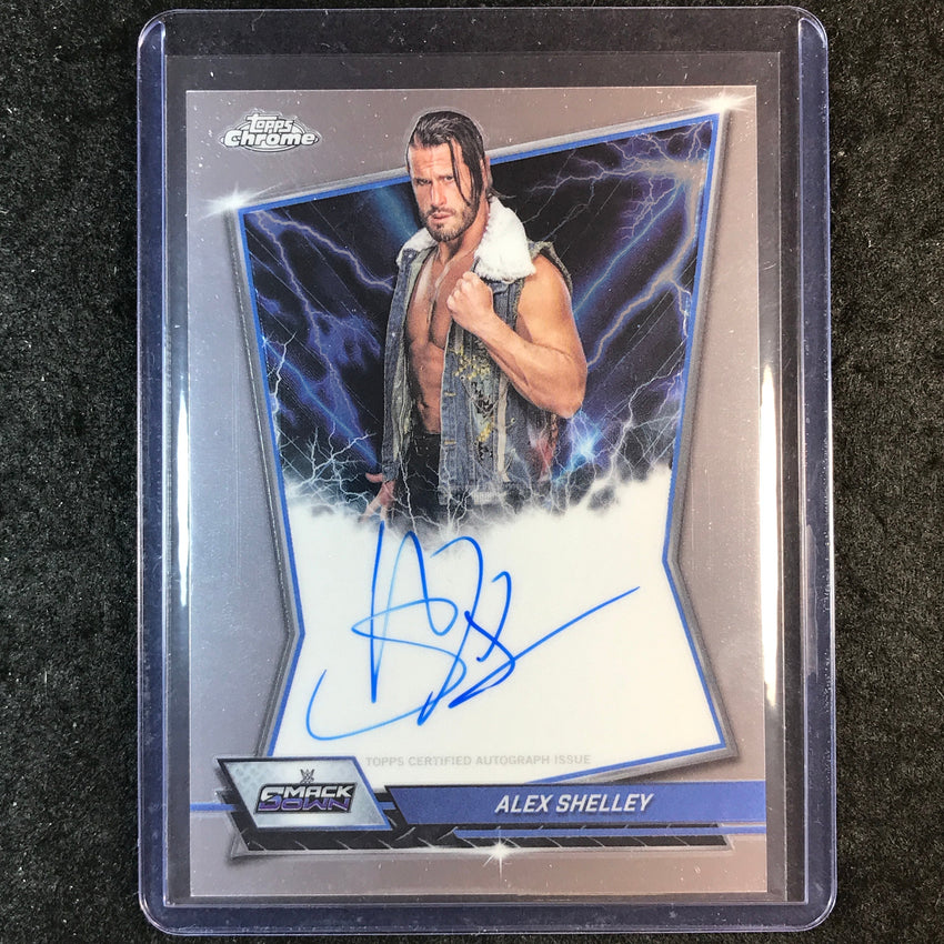 2026 Topps Chrome WWE ALEX SHELLEY Blue Brand Auto Base #BBA-ALE