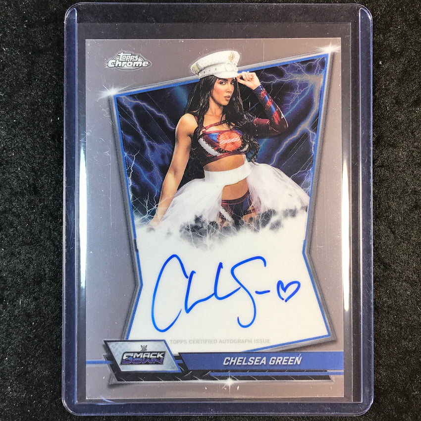 2026 Topps Chrome WWE CHELSEA GREEN Blue Brand Auto Base #BBA-CHE