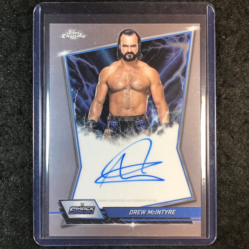 2026 Topps Chrome WWE DREW MCINTYRE Blue Brand Auto Base #BBA-DRE