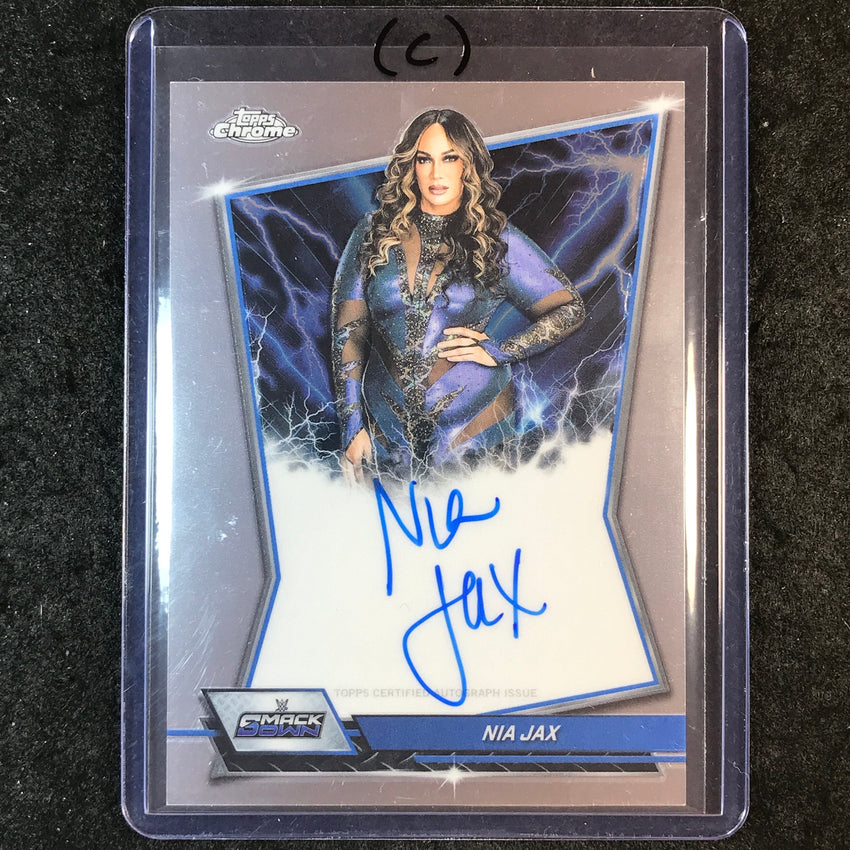 2026 Topps Chrome WWE NIA JAX Blue Brand Auto Base #BBA-NIA (C)
