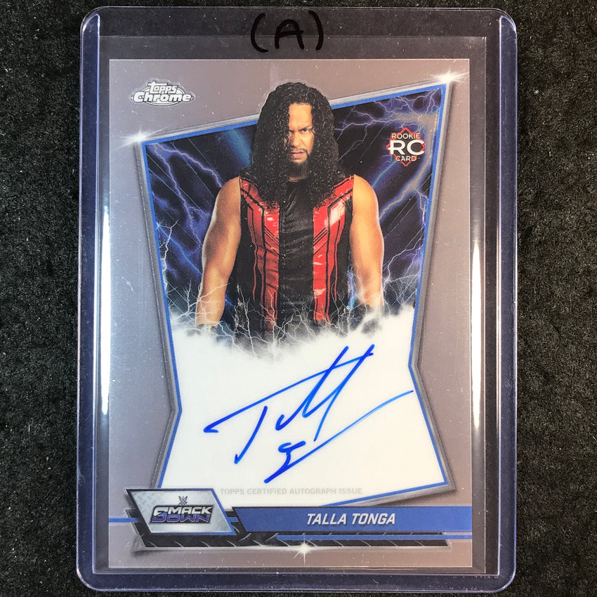 2026 Topps Chrome WWE TALLA TONGA Blue Brand Rookie Auto Base #BBA-TAL (A)