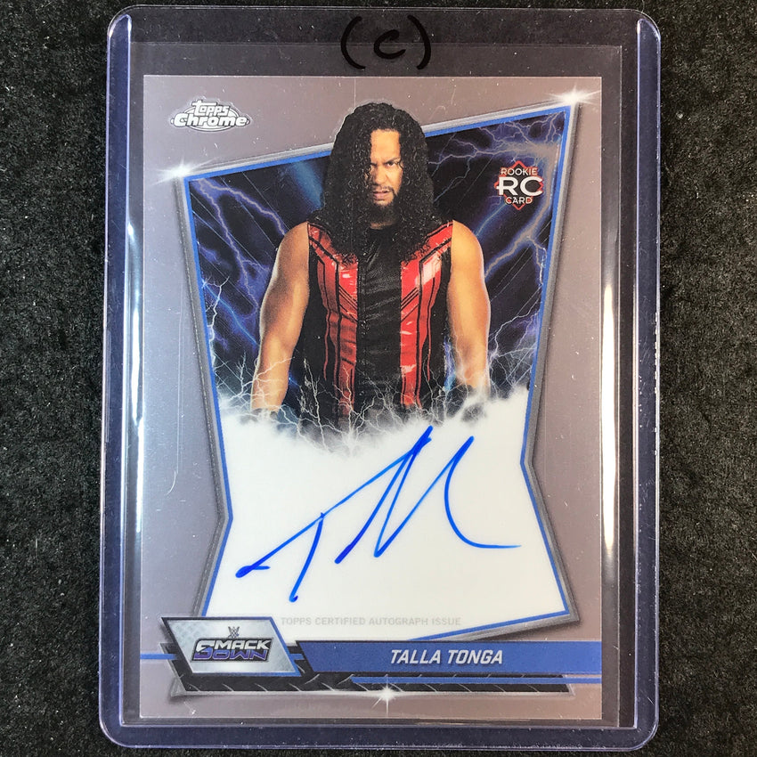 2026 Topps Chrome WWE TALLA TONGA Blue Brand Rookie Auto Base #BBA-TAL (C)