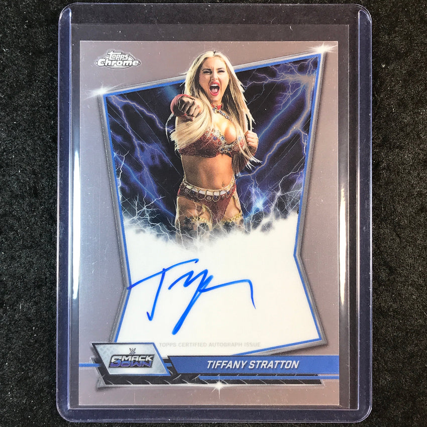 2026 Topps Chrome WWE TIFFANY STRATTON Blue Brand Auto Base #BBA-TIF