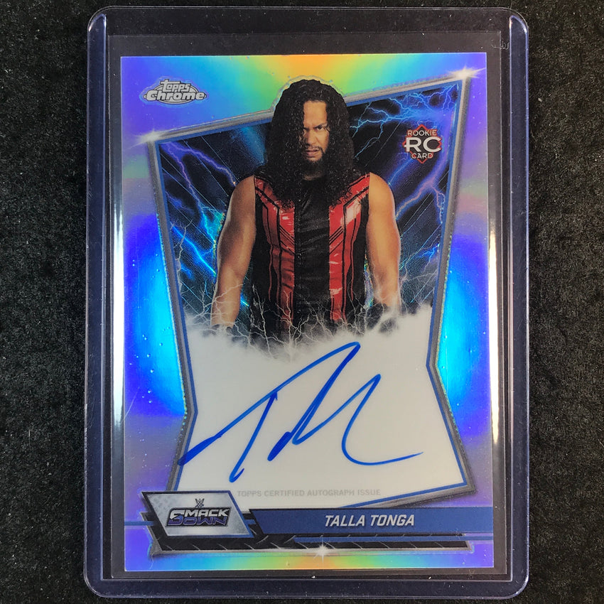 2026 Topps Chrome WWE TALLA TONGA Blue Brand Rookie Auto Refractor #BBA-TAL