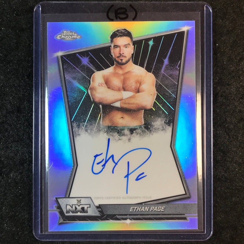 2026 Topps Chrome WWE ETHAN PAGE NXT Autographs Refractor #NXT-ETH (B)