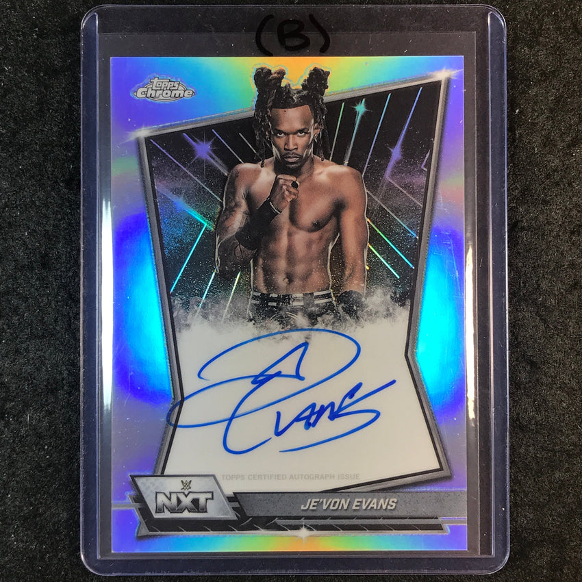 2026 Topps Chrome WWE JE'VON EVANS NXT Autographs Refractor #NXT-JEV (B)
