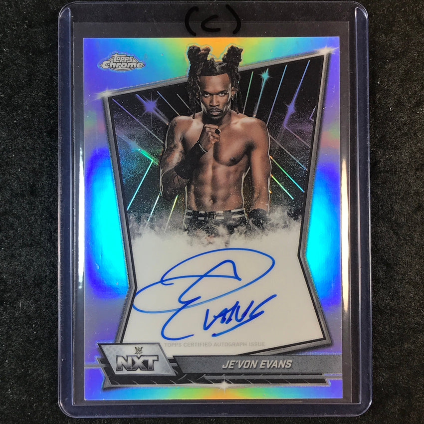 2026 Topps Chrome WWE JE'VON EVANS NXT Autographs Refractor #NXT-JEV (C)