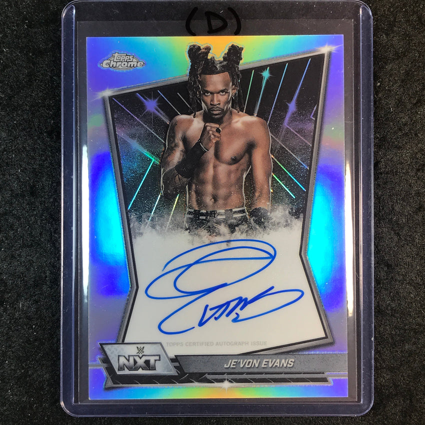 2026 Topps Chrome WWE JE'VON EVANS NXT Autographs Refractor #NXT-JEV (D)
