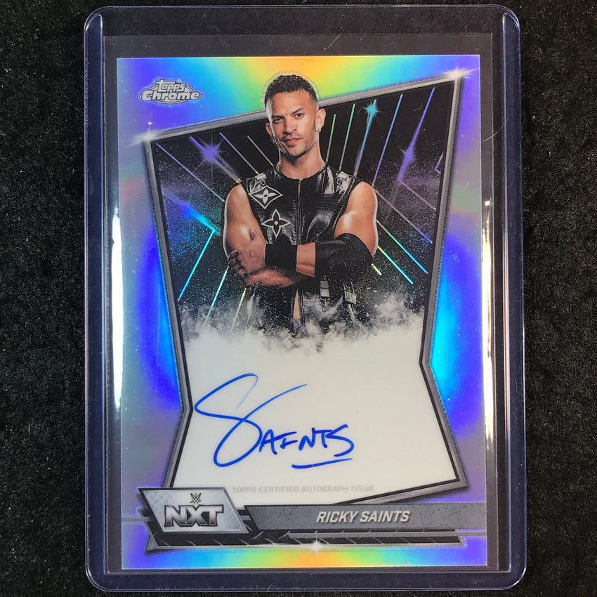 2026 Topps Chrome WWE RICKY SAINTS NXT Autographs Refractor #NXT-RIC