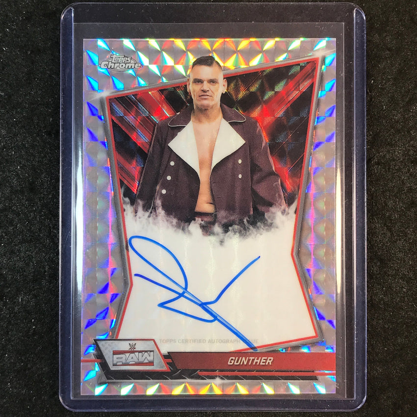 2026 Topps Chrome WWE GUNTHER Red Brand Auto Geometric #RBA-GUN