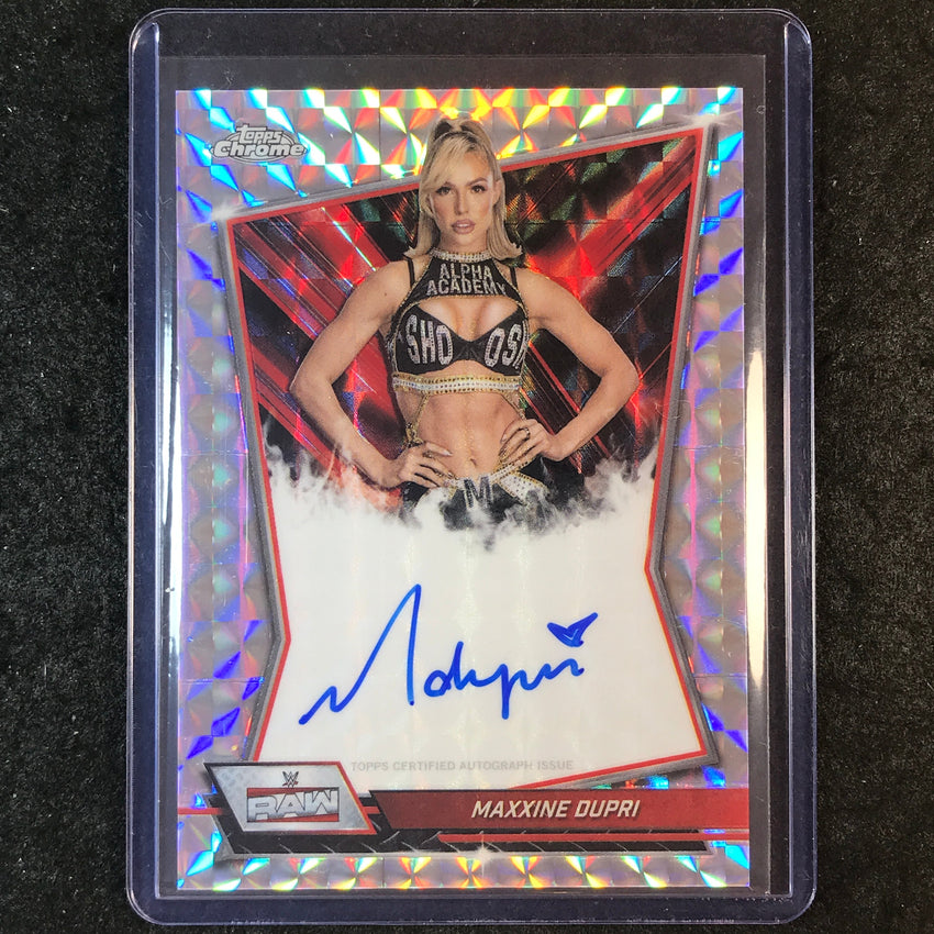 2026 Topps Chrome WWE MAXXINE DUPRI Red Brand Auto Geometric #RBA-MAX