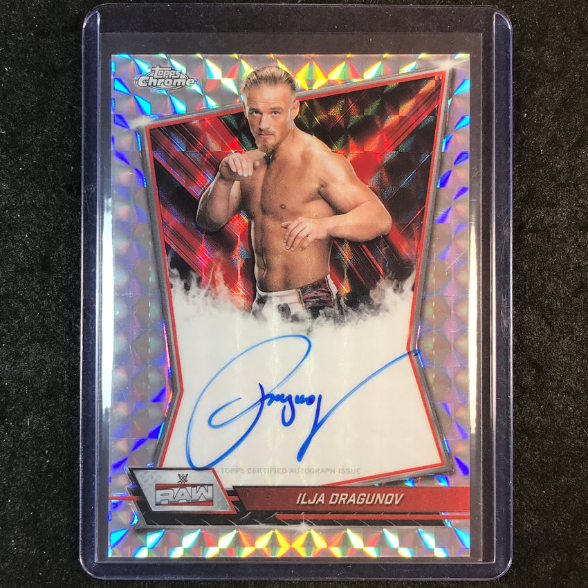 2026 Topps Chrome WWE ILJA DRAGUNOV Red Brand Auto Geometric #RBA-ILJ