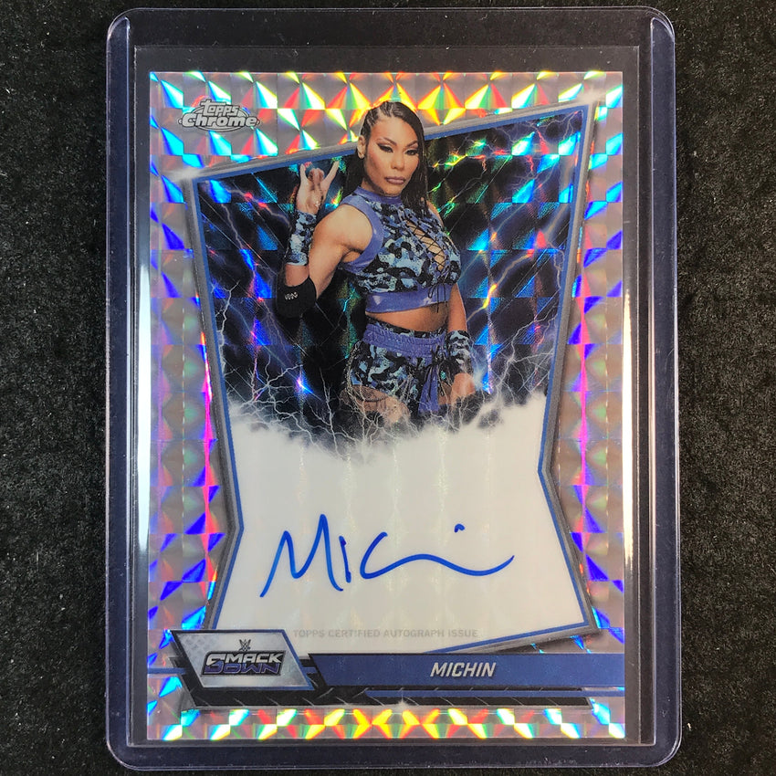 2026 Topps Chrome WWE MICHIN Blue Brand Auto Geometric #BBA-MIC