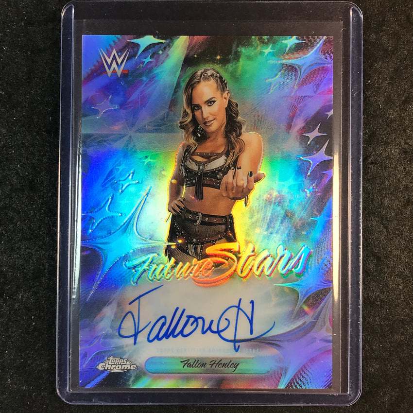 2026 Topps Chrome WWE FALLON HENLEY Future Stars Auto Refractor #FA-FAL
