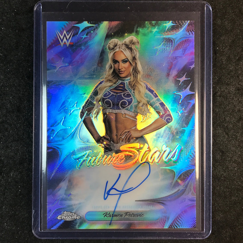 2026 Topps Chrome WWE KARMEN PETROVIC Future Stars Auto Refractor #FA- KAR