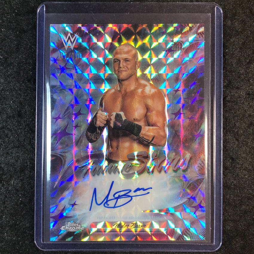2026 Topps Chrome WWE MYLES BORNE Future Stars Auto Purple Geometric 7/10