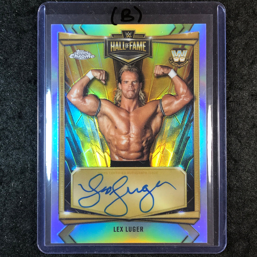 2026 Topps Chrome WWE LEX LUGER Hall of Fame Auto Refractor #HOF-LL (B)