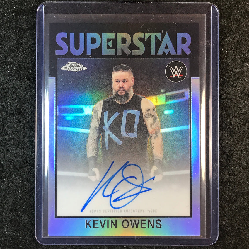 2026 Topps Chrome WWE KEVIN OWENS 1986 Topps Auto Refractor #86T-KO