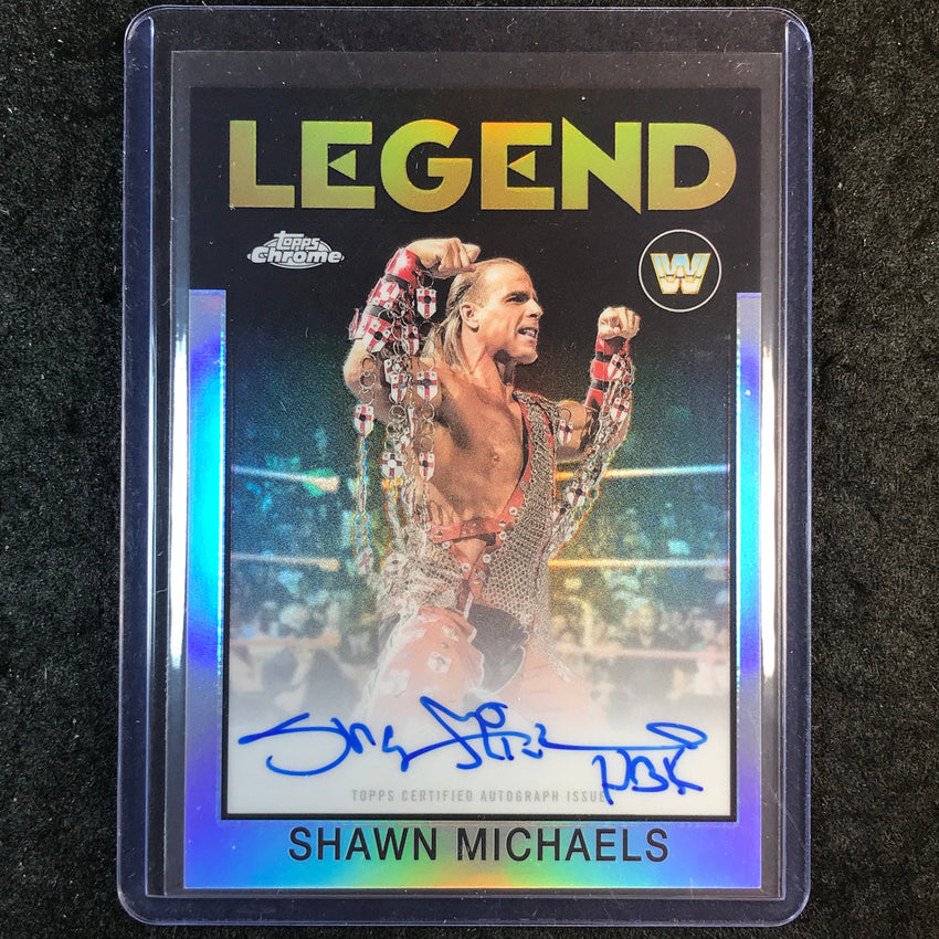 2026 Topps Chrome WWE SHAWN MICHAELS 1986 Topps Auto Refractor #86T-SM