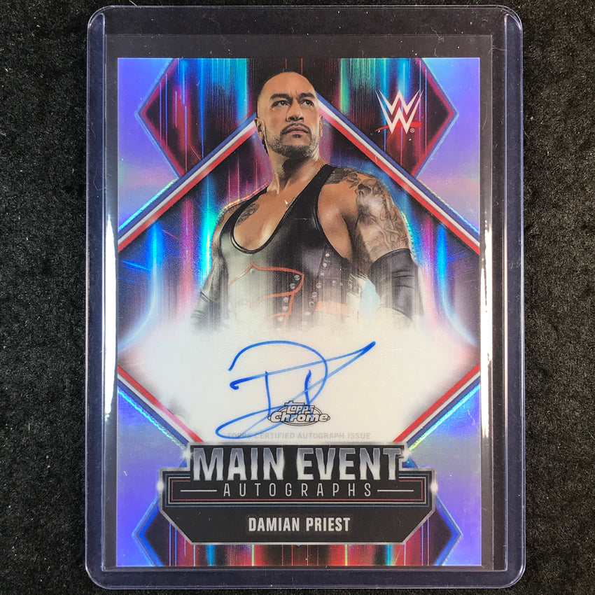 2026 Topps Chrome WWE DAMIAN PRIEST Main Event Auto Refractor #MEA-DP