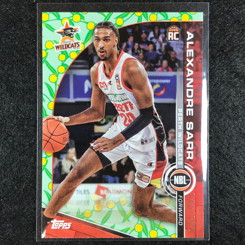 2023-24 Topps NBL ALEXANDRE SARR Rookie Base Golden Wattle 146/175 No. 61