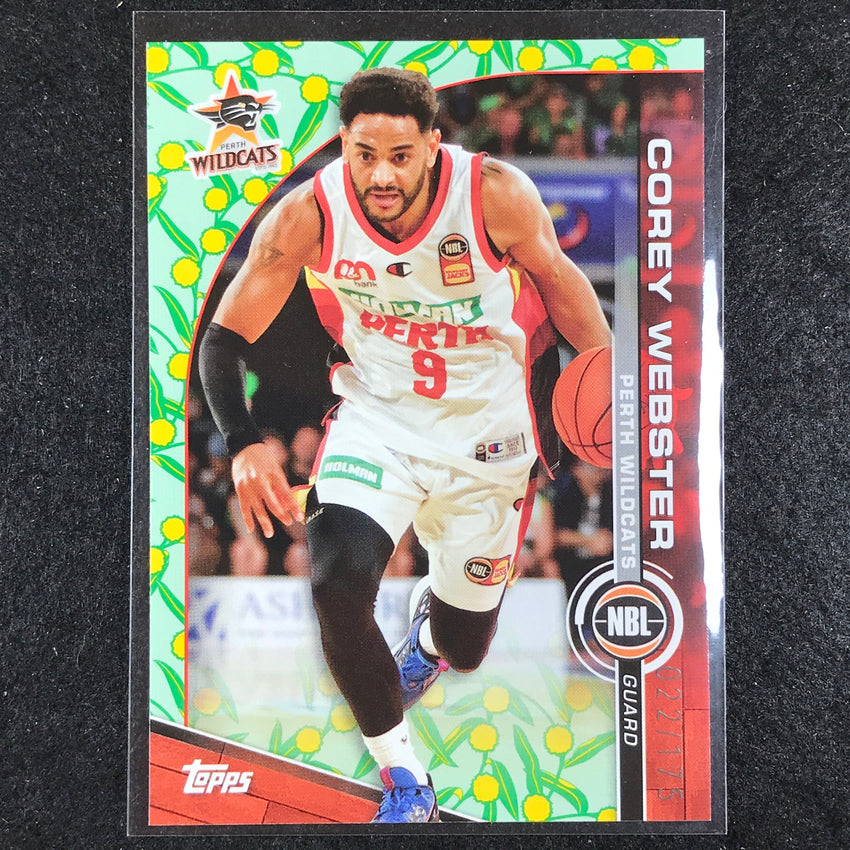 2023-24 Topps NBL COREY WEBSTER Base Golden Wattle 22/175 No. 64