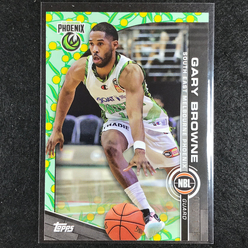 2023-24 Topps NBL GARY BROWNE Base Golden Wattle 2/175 No. 80