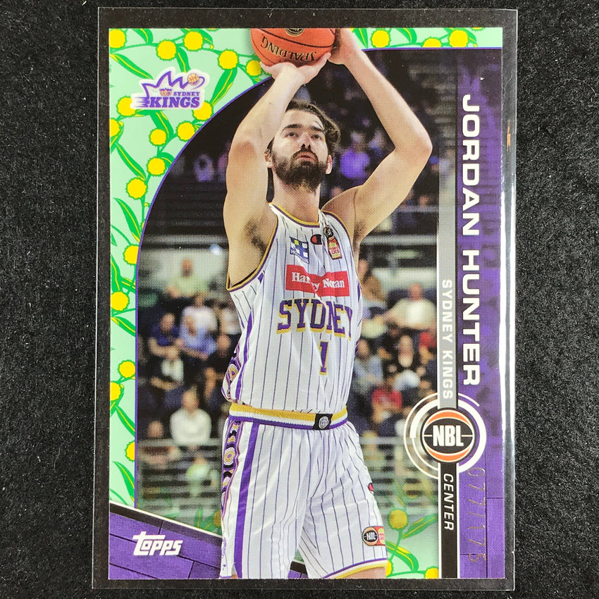 2023-24 Topps NBL JORDAN HUNTER Base Golden Wattle 77/175 No. 81
