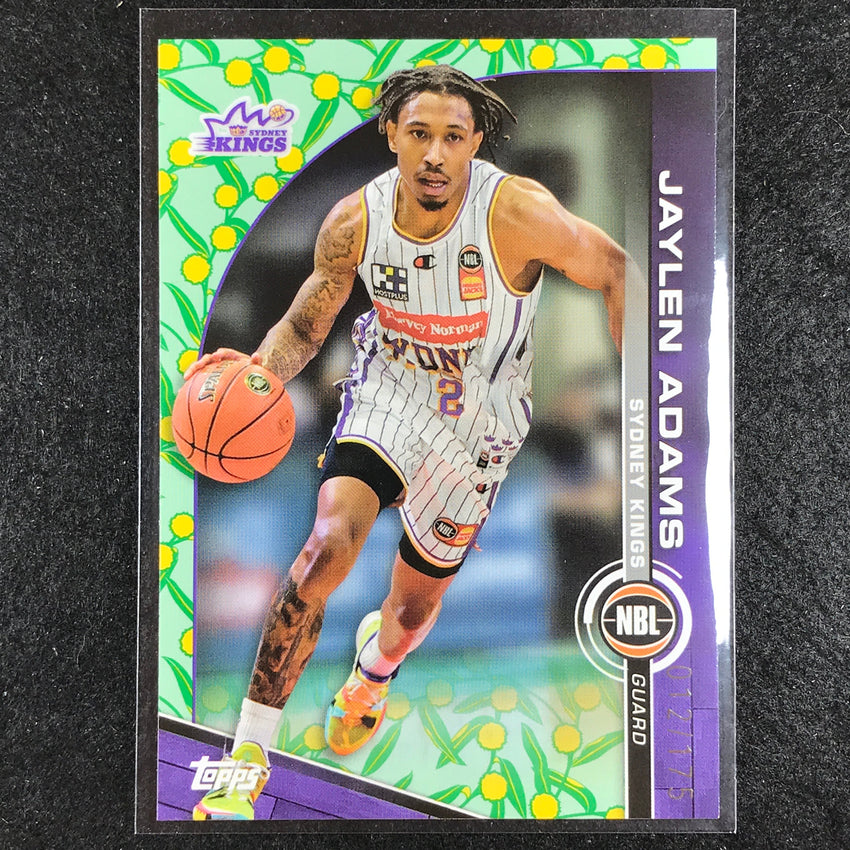 2023-24 Topps NBL JAYLEN ADAMS Base Golden Wattle 12/175 No. 89